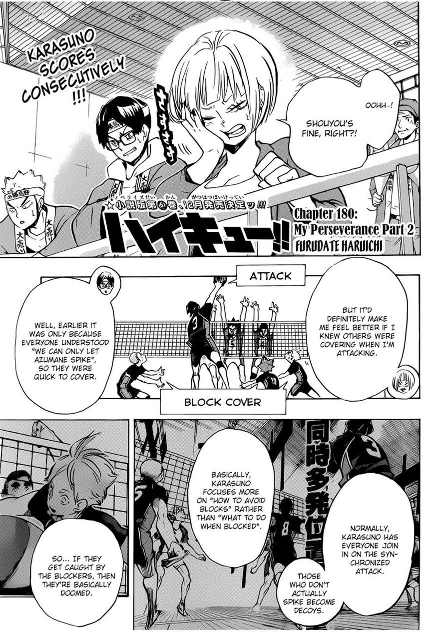 Haikyuu!! chapter 180 page 1