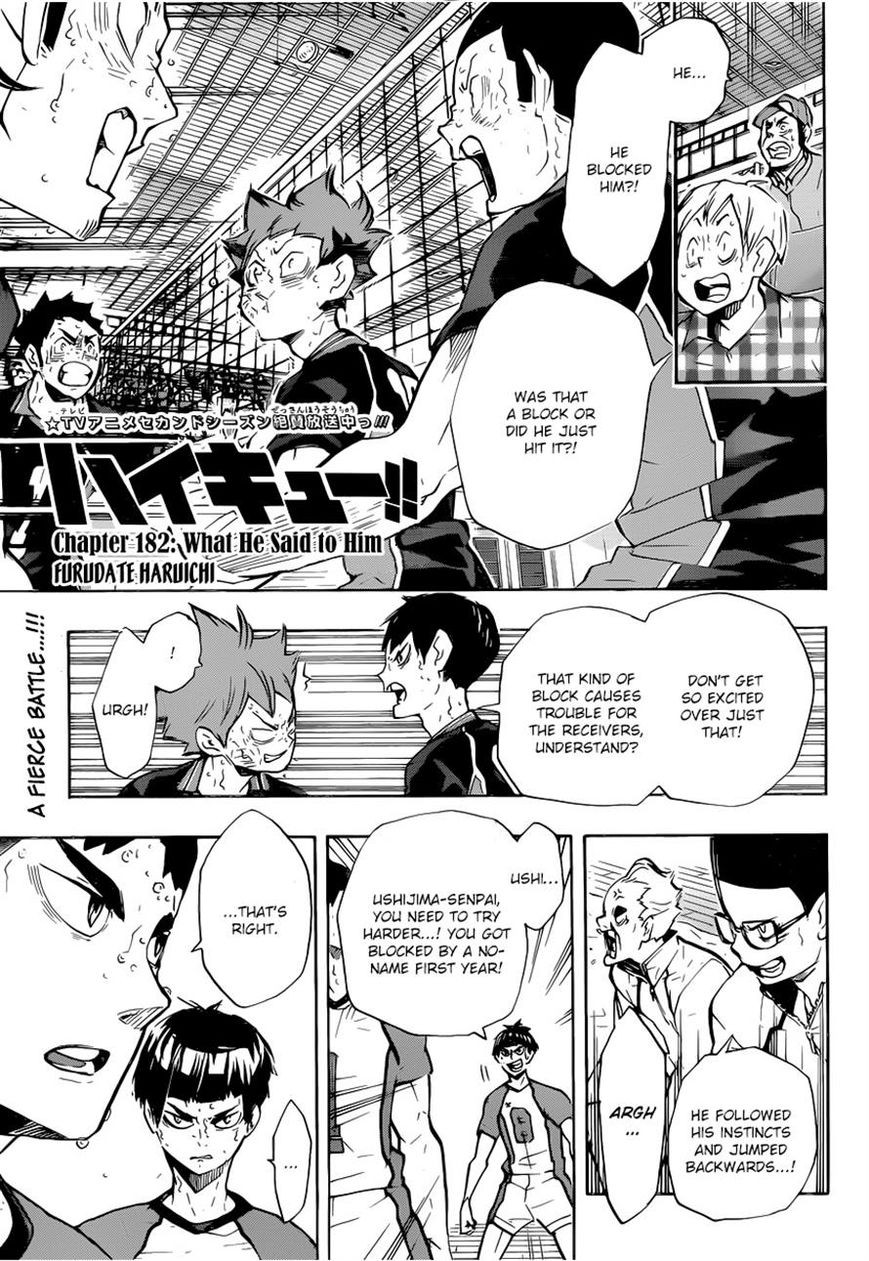 Haikyuu!! chapter 182 page 1