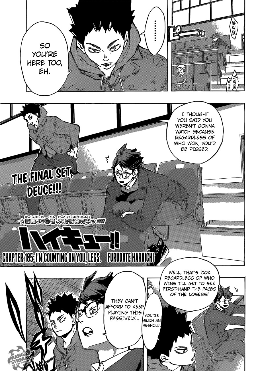 Haikyuu!! chapter 185 page 1