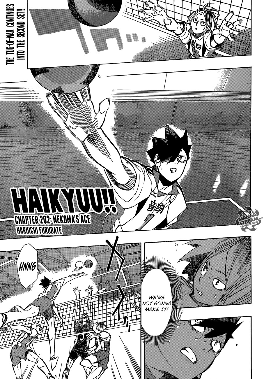 Haikyuu!! chapter 202 page 1