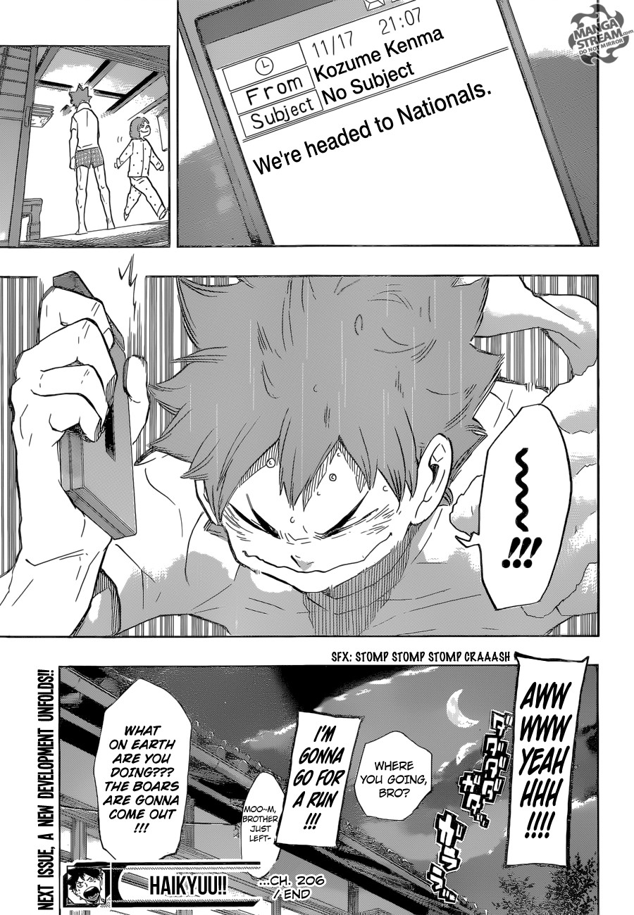 Haikyuu!! chapter 206 page 18