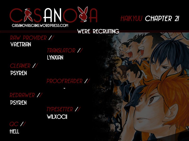 Haikyuu!! chapter 21 page 1