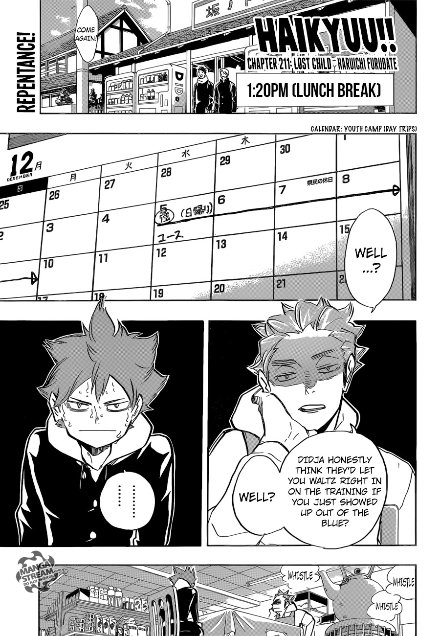 Haikyuu!! chapter 211 page 1