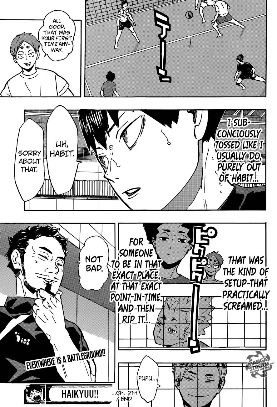 Haikyuu!! chapter 214 page 20