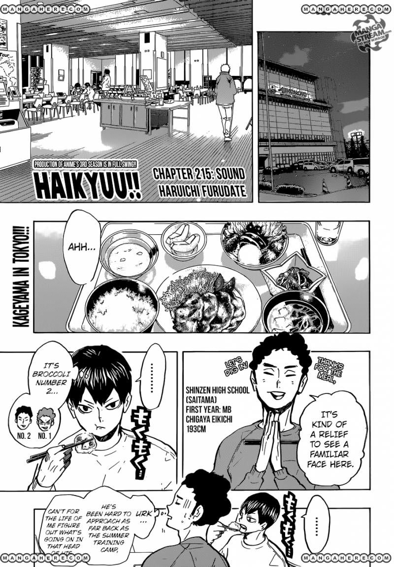Haikyuu!! chapter 215 page 1