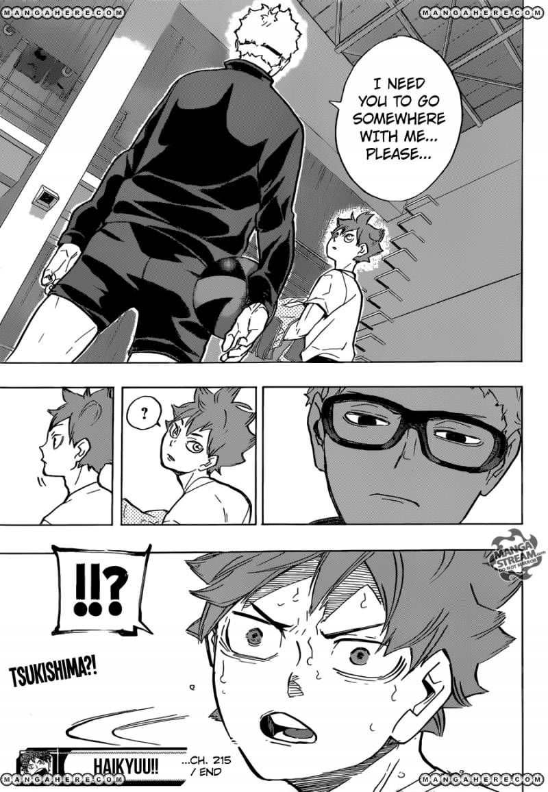 Haikyuu!! chapter 215 page 19