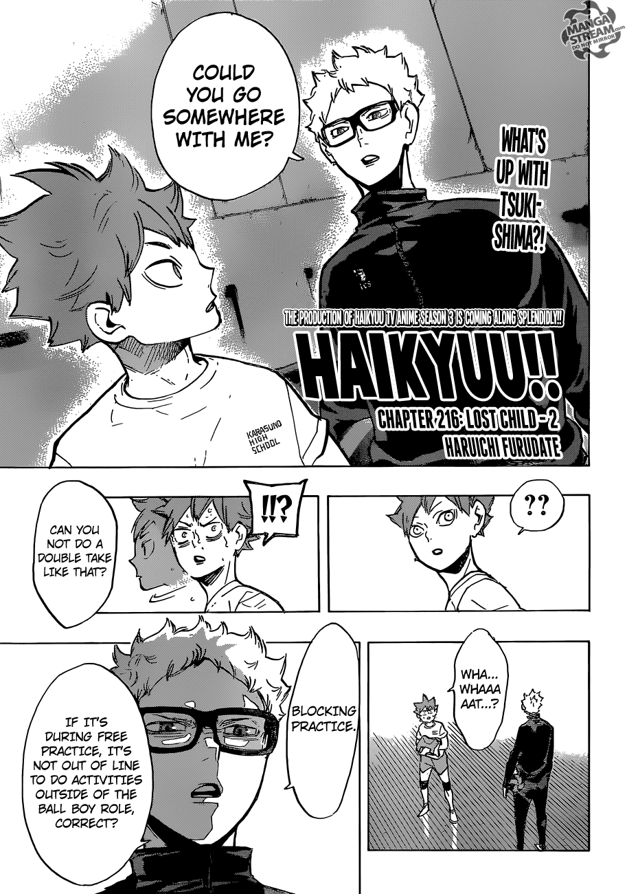 Haikyuu!! chapter 216 page 1
