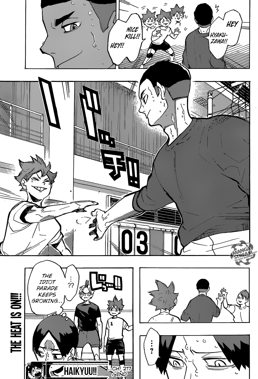 Haikyuu!! chapter 217 page 20
