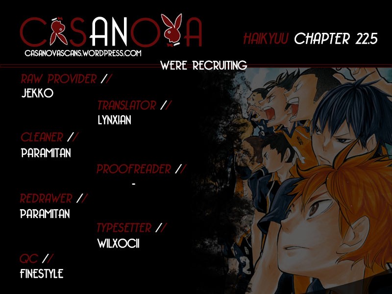 Haikyuu!! chapter 22.5 page 1