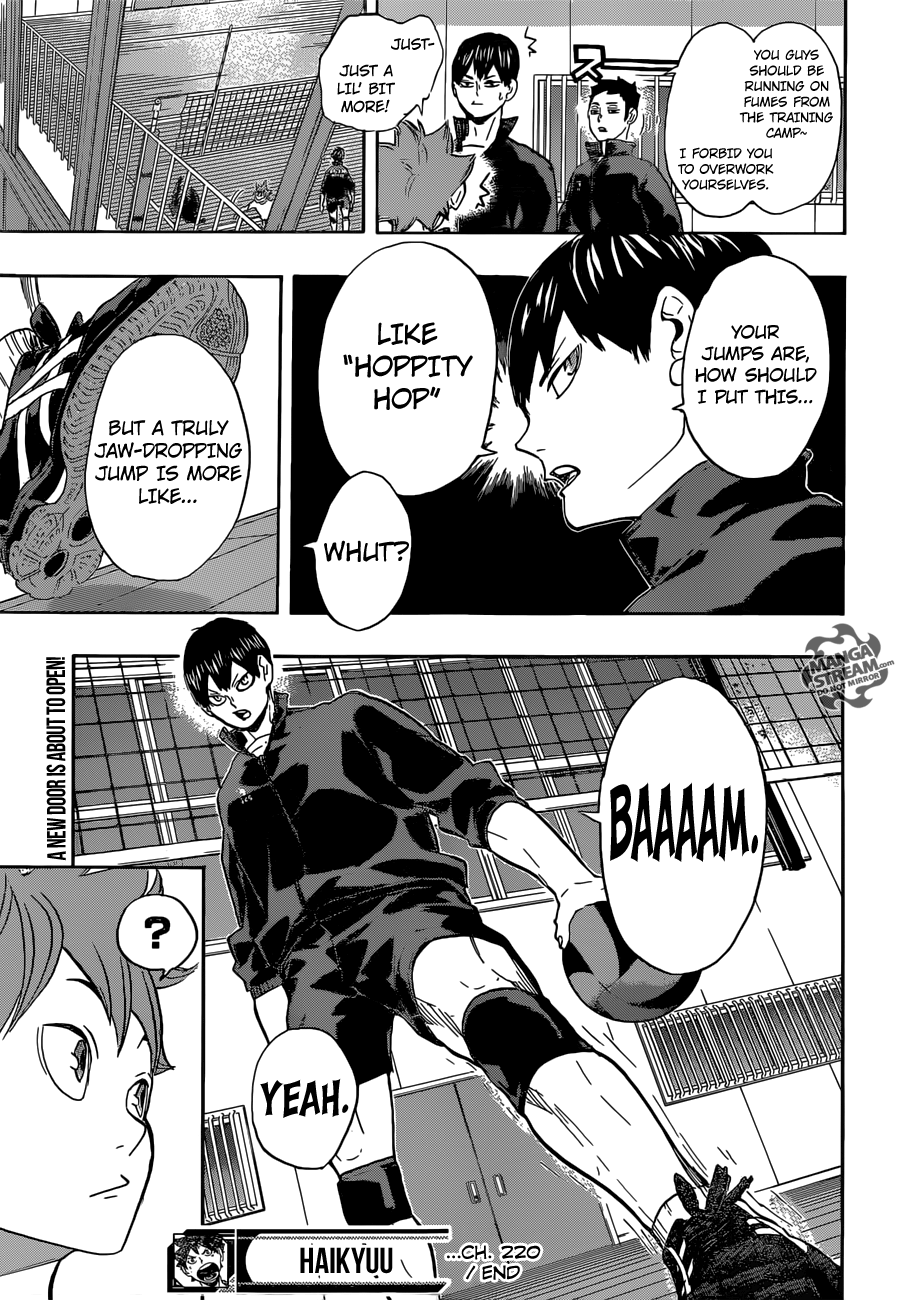 Haikyuu!! chapter 220 page 20