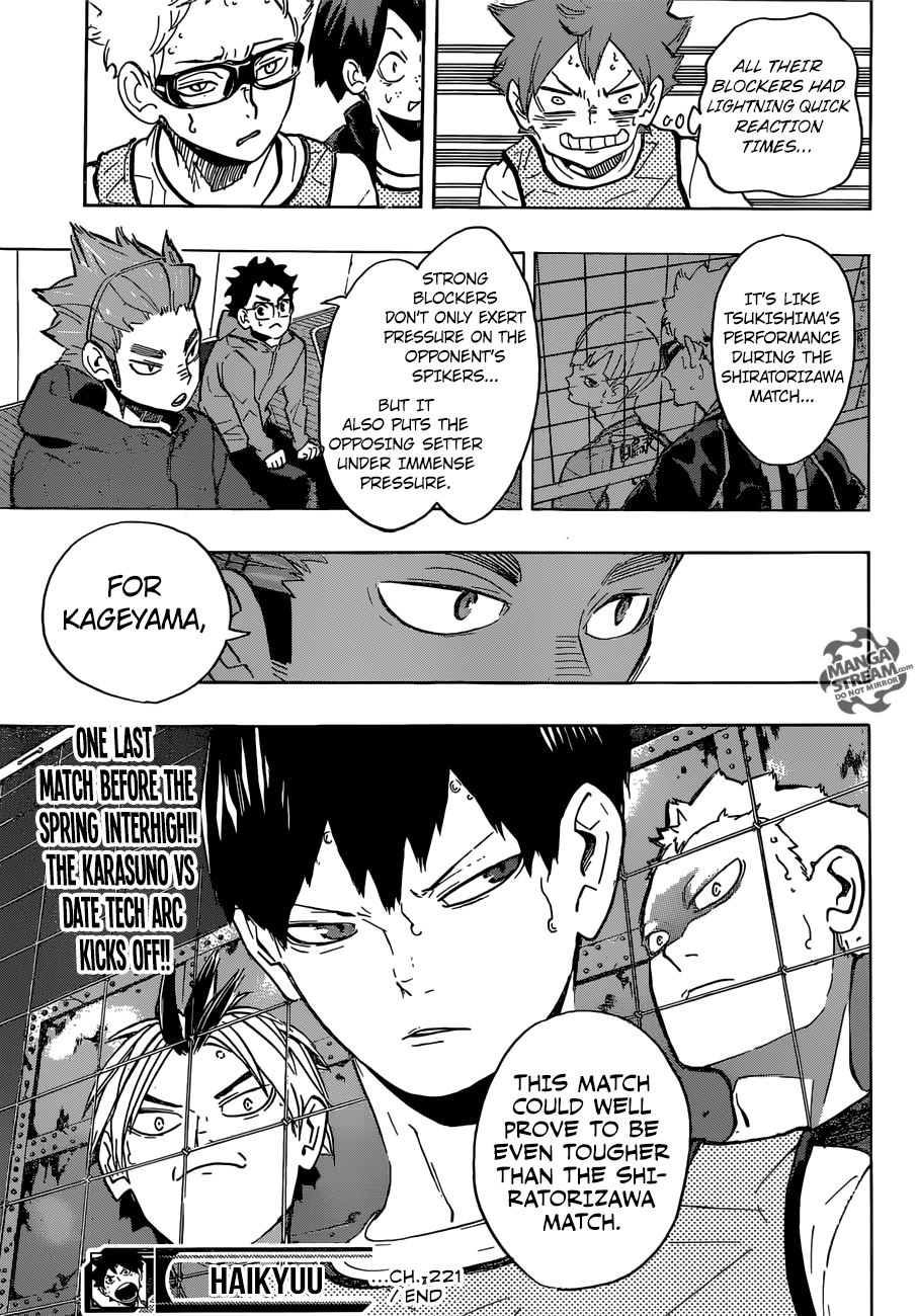 Haikyuu!! chapter 221 page 16