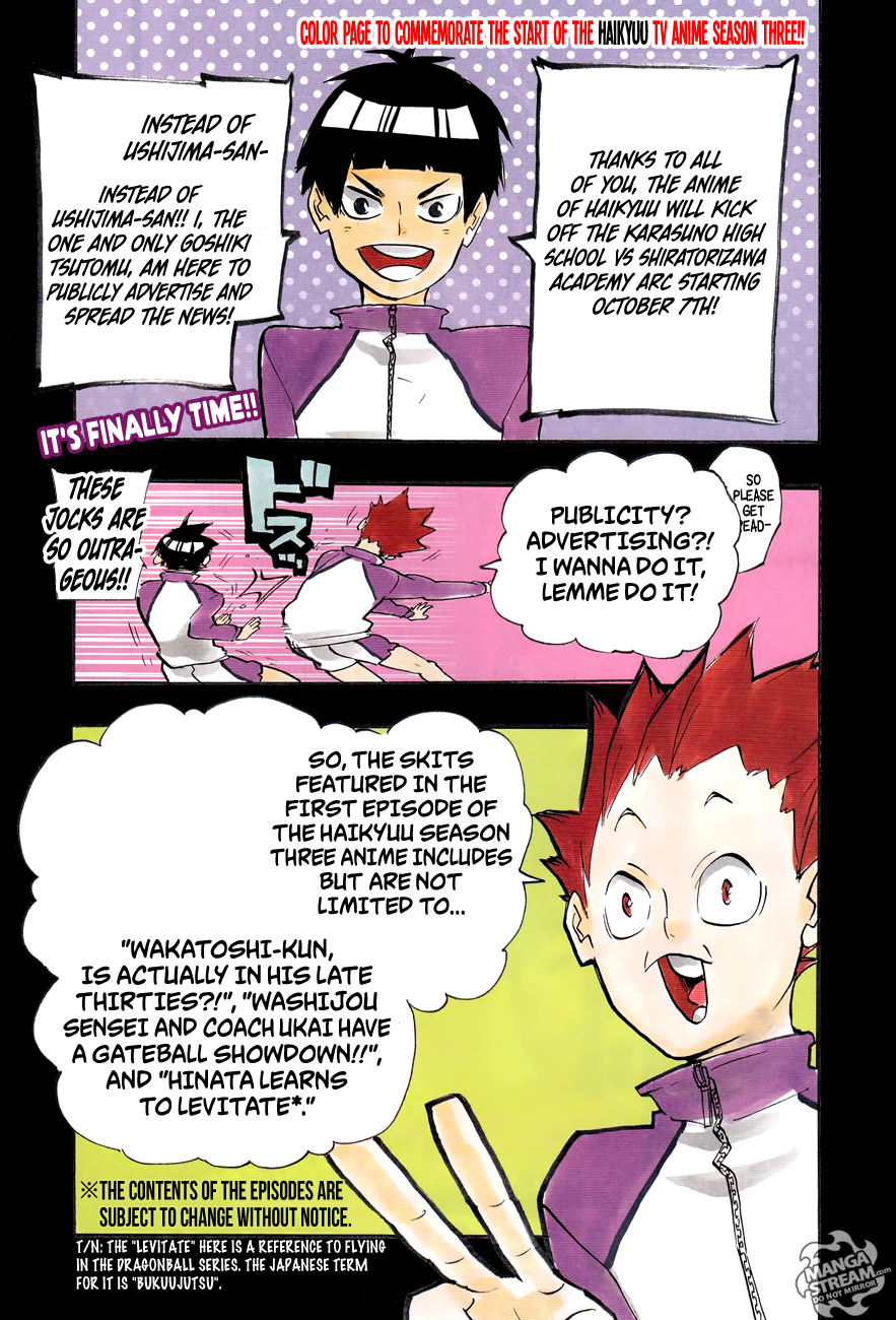 Haikyuu!! chapter 224 page 3