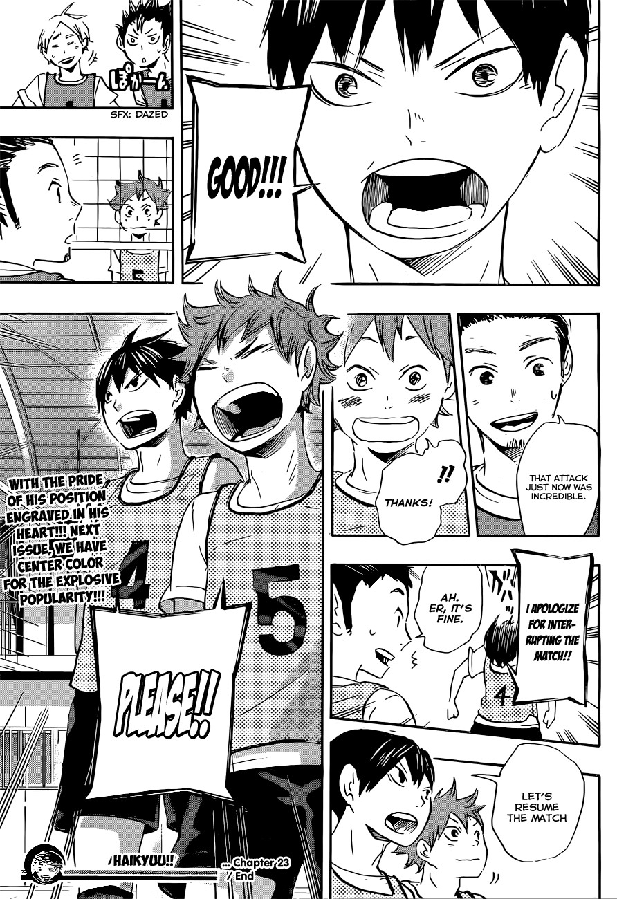Haikyuu!! chapter 23 page 18