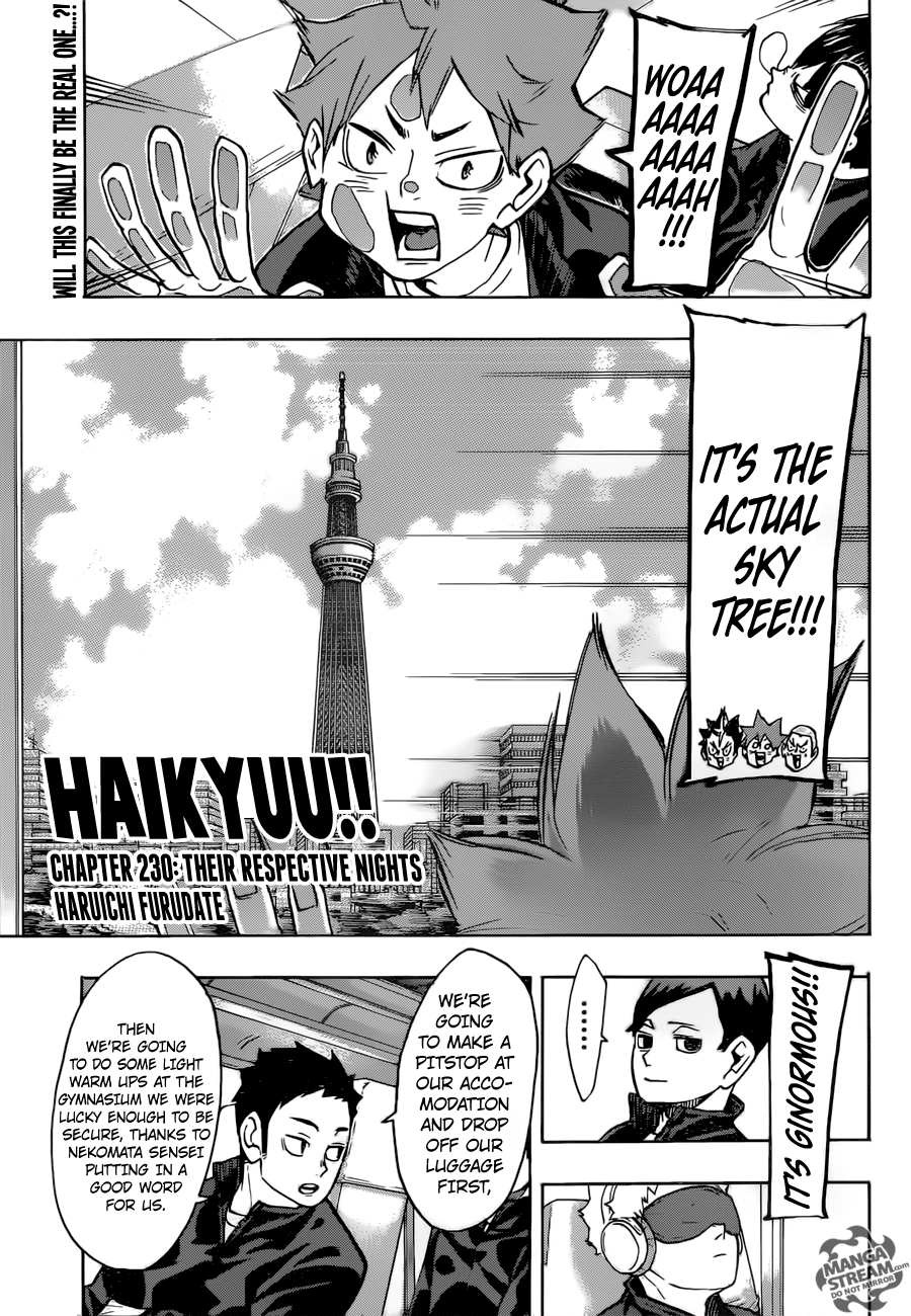Haikyuu!! chapter 230 page 1