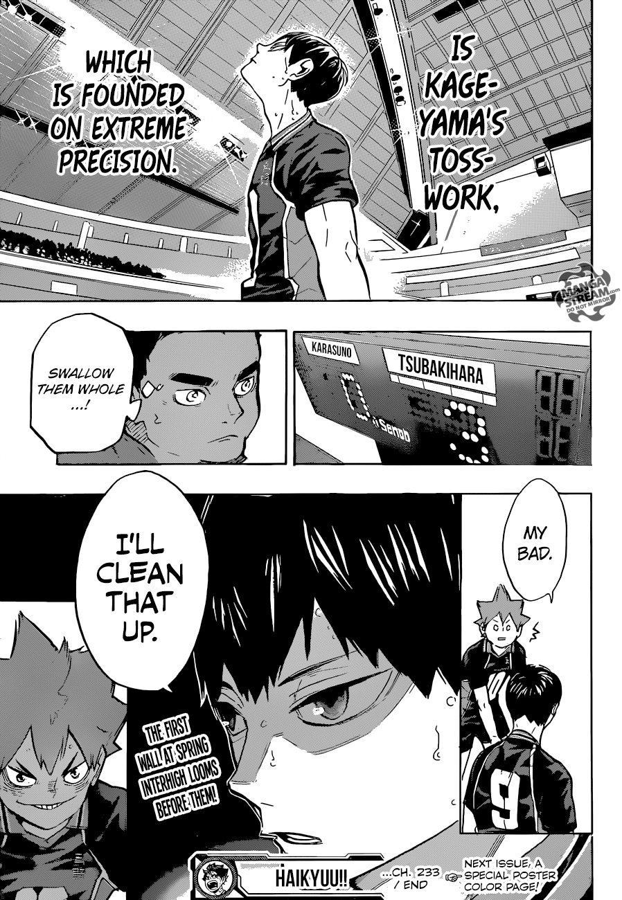 Haikyuu!! chapter 233 page 19