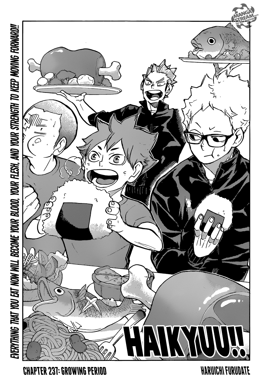 Haikyuu!! chapter 237 page 1