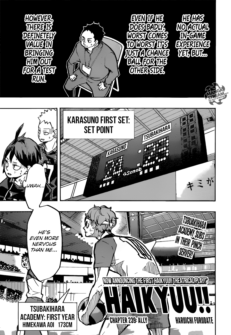 Haikyuu!! chapter 239 page 1