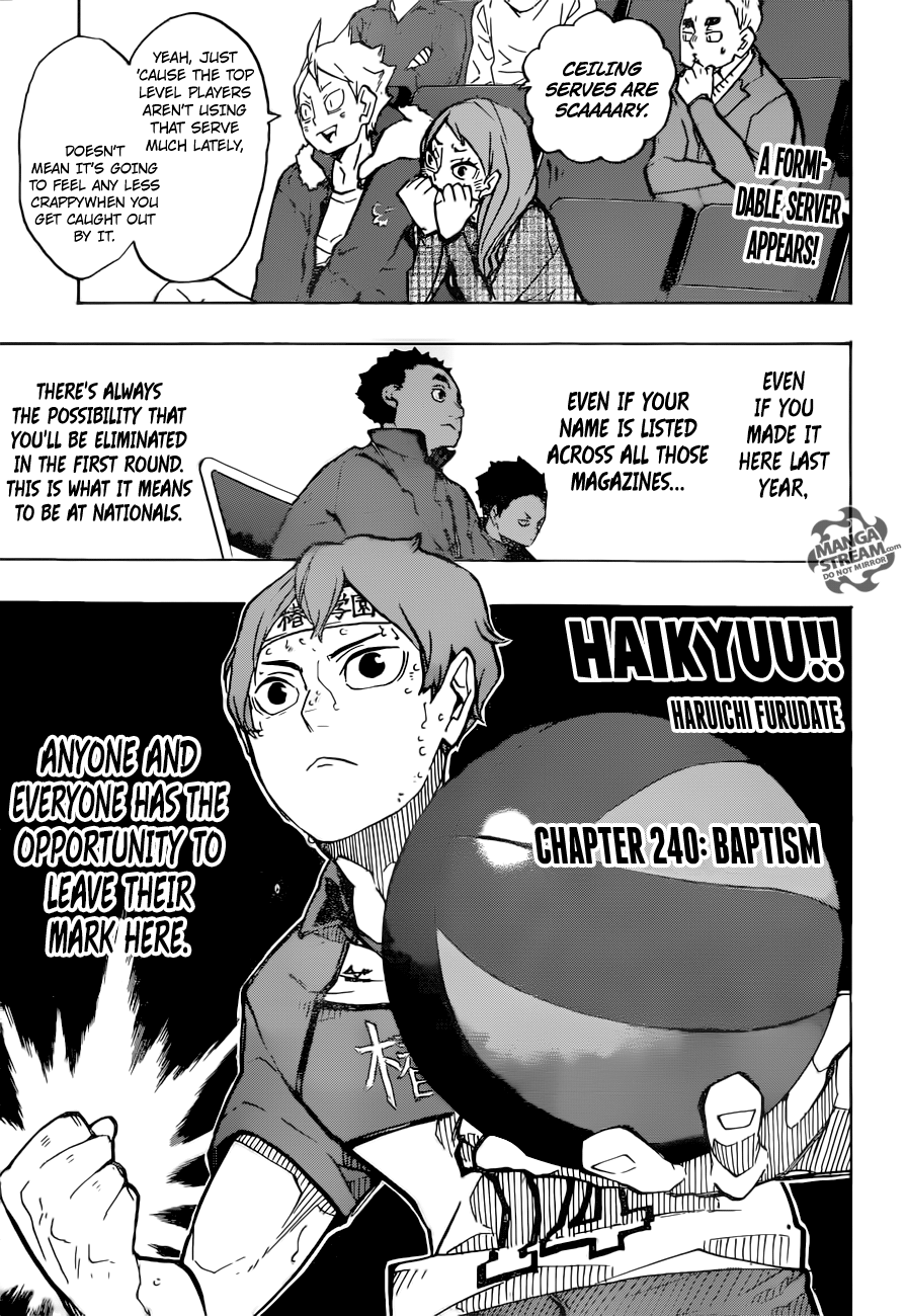 Haikyuu!! chapter 240 page 1