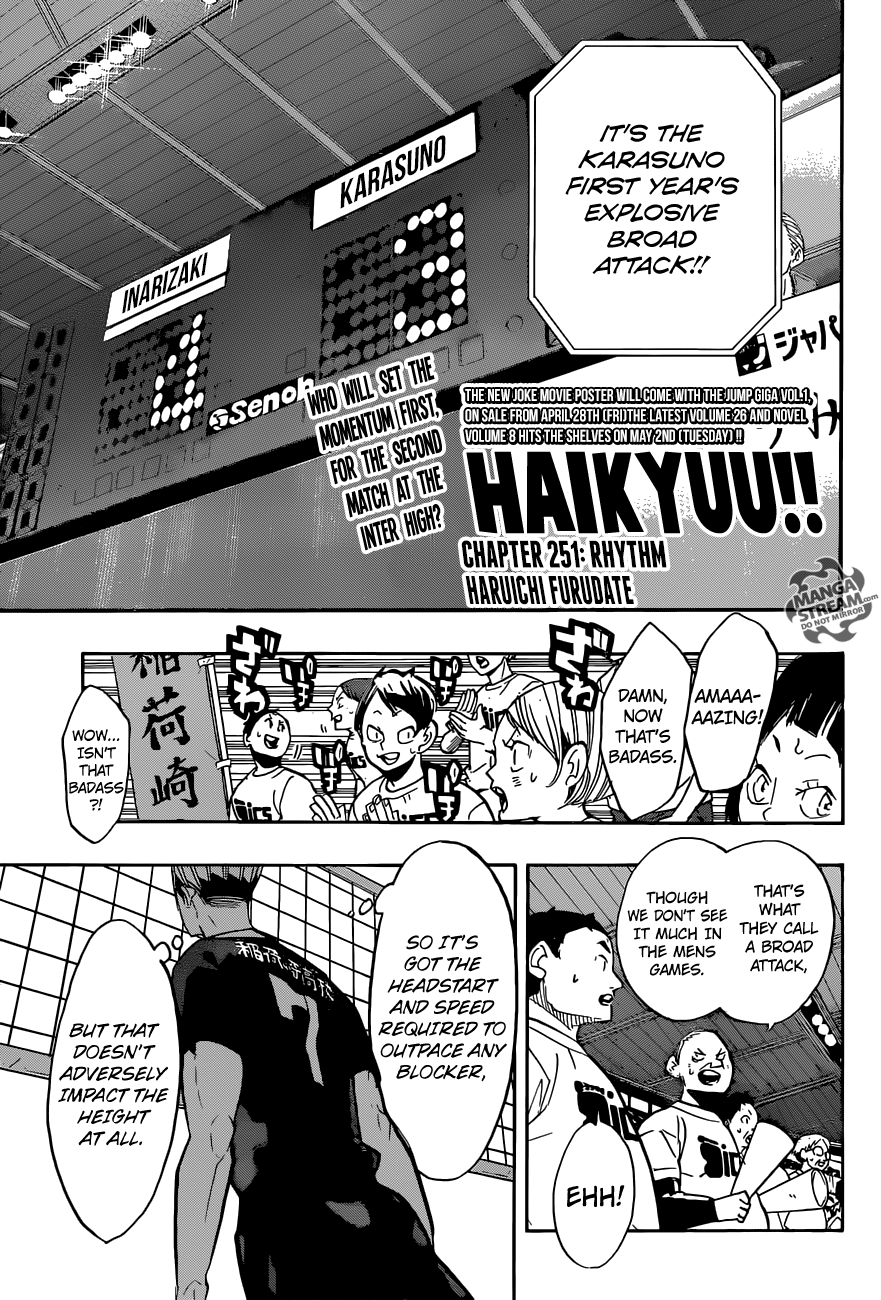 Haikyuu!! chapter 251 page 1