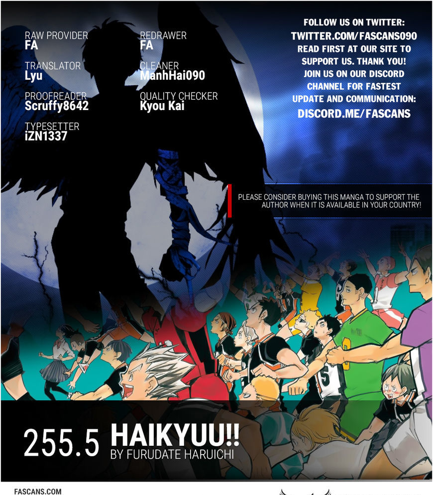 Haikyuu!! chapter 255.5 page 1