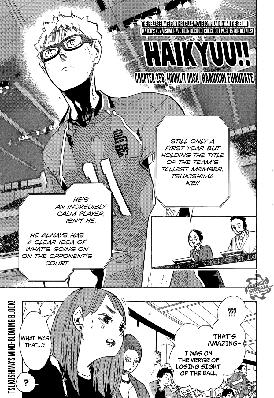 Haikyuu!! chapter 256 page 1