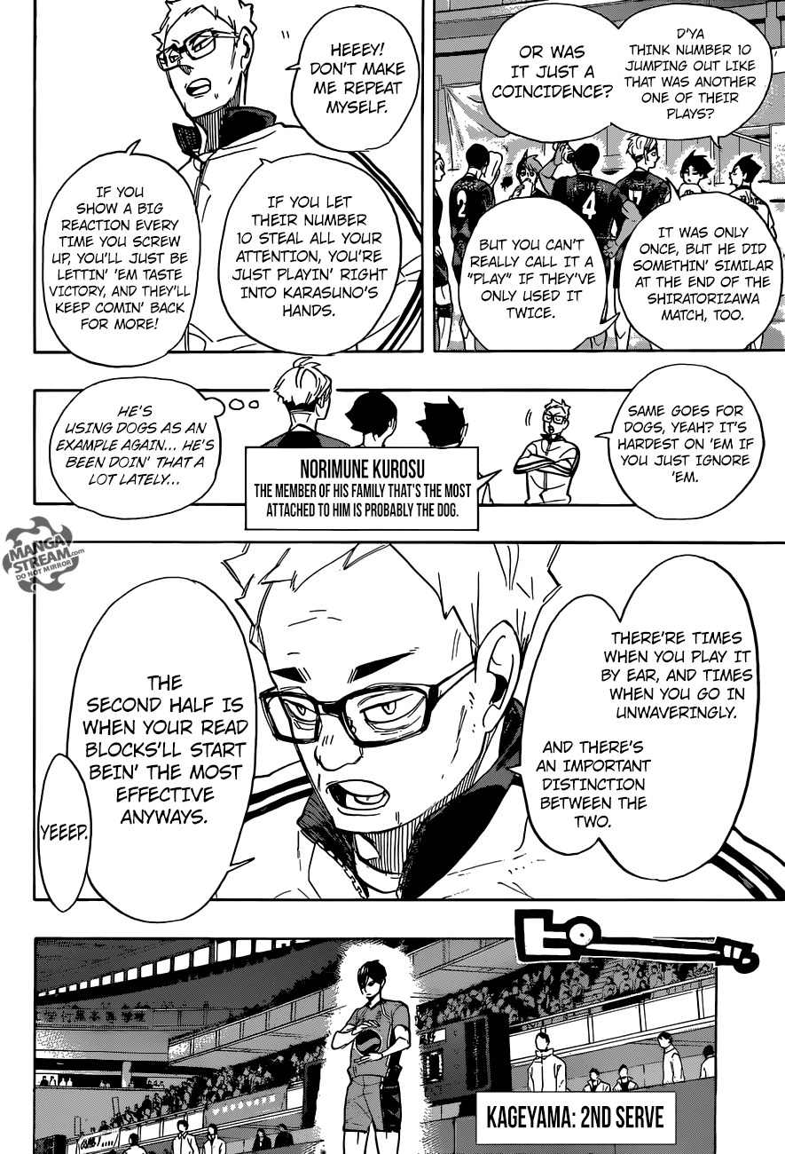 Haikyuu!! chapter 259 page 6