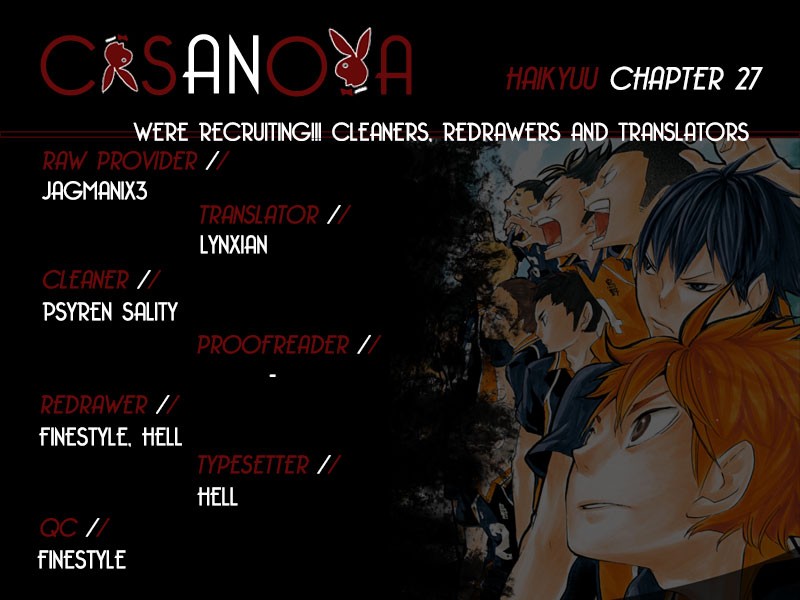 Haikyuu!! chapter 27 page 1