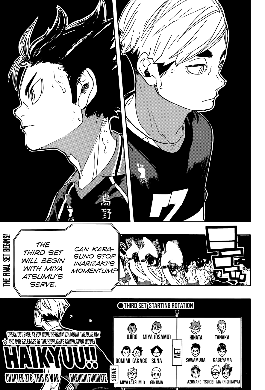 Haikyuu!! chapter 276 page 1