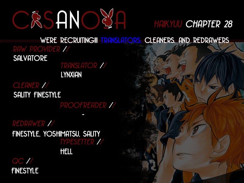 Haikyuu!! chapter 28 page 1