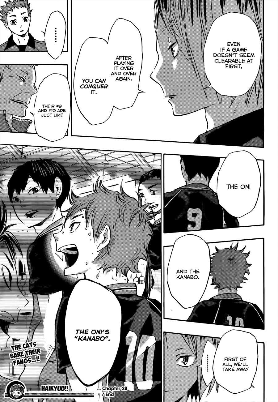 Haikyuu!! chapter 28 page 20