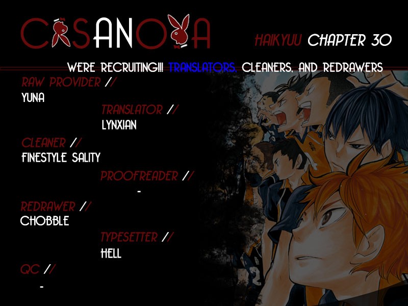 Haikyuu!! chapter 30 page 1