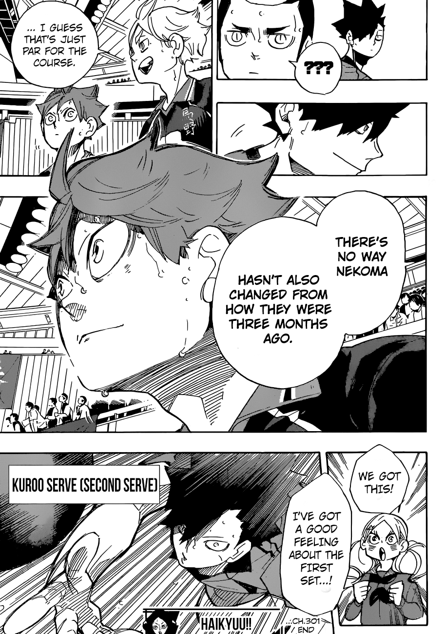 Haikyuu!! chapter 301 page 19