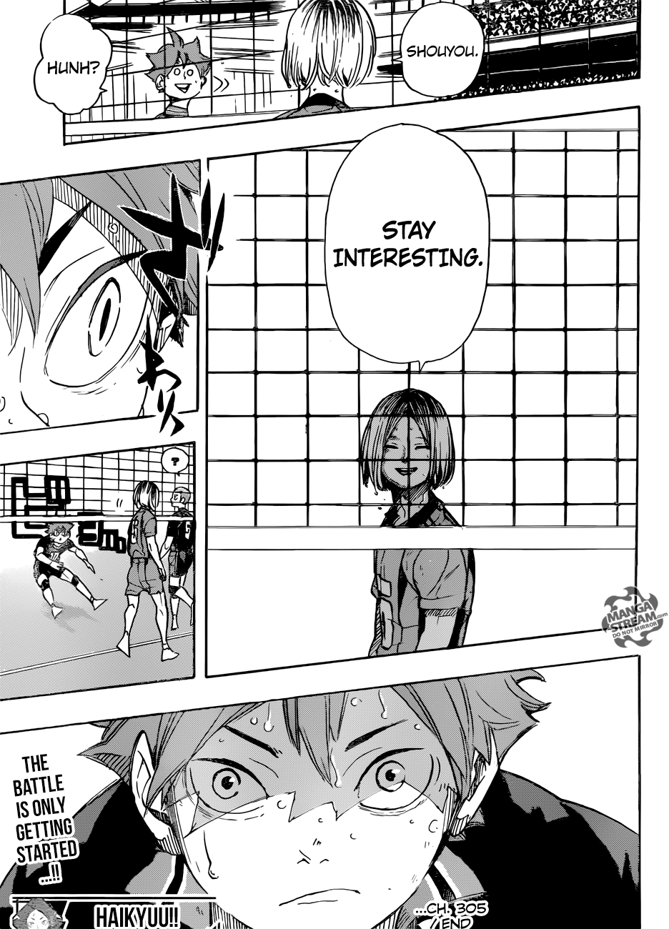 Haikyuu!! chapter 305 page 18