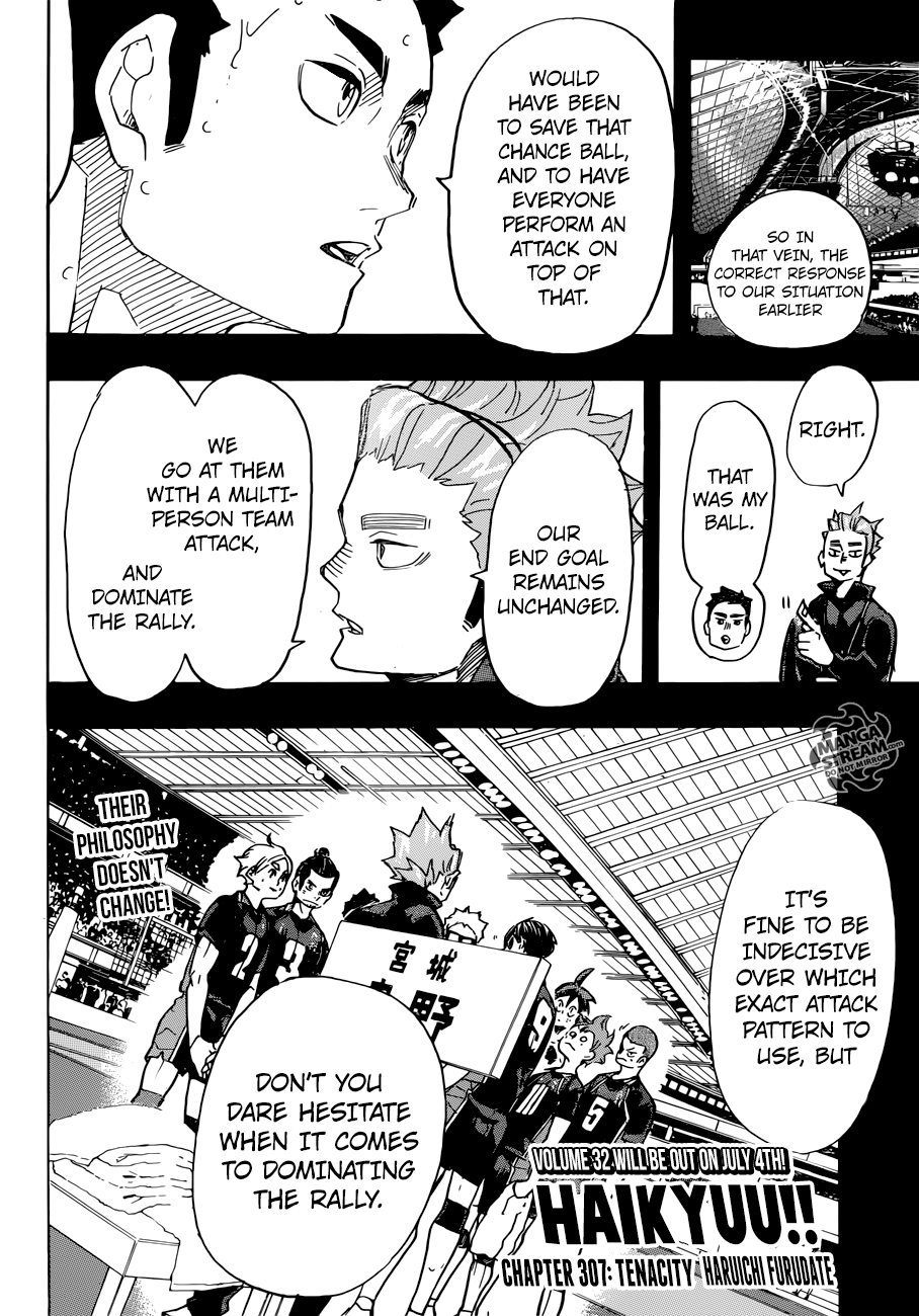 Haikyuu!! chapter 307 page 3