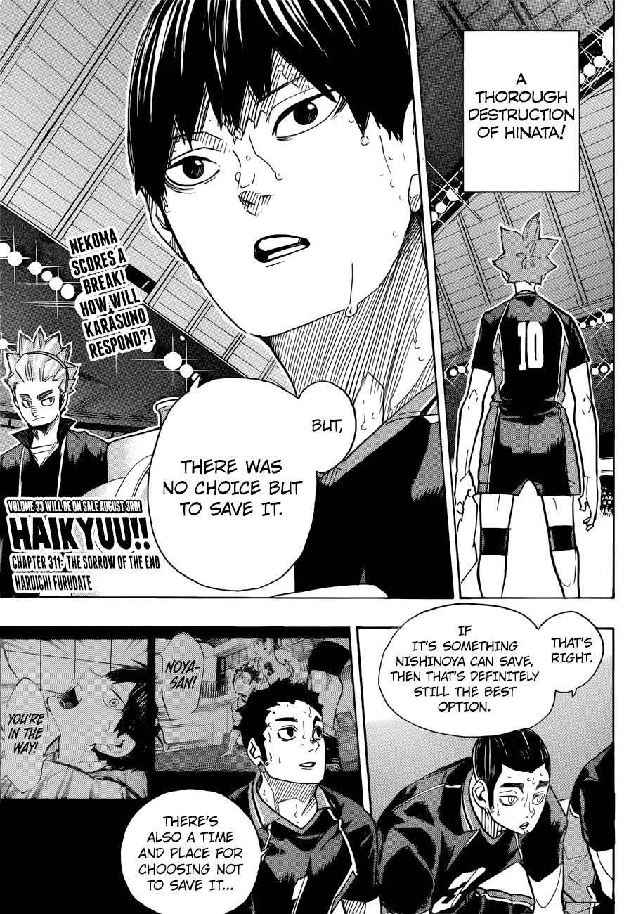Haikyuu!! chapter 311 page 1