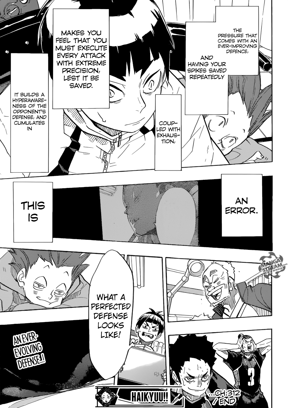 Haikyuu!! chapter 312 page 18
