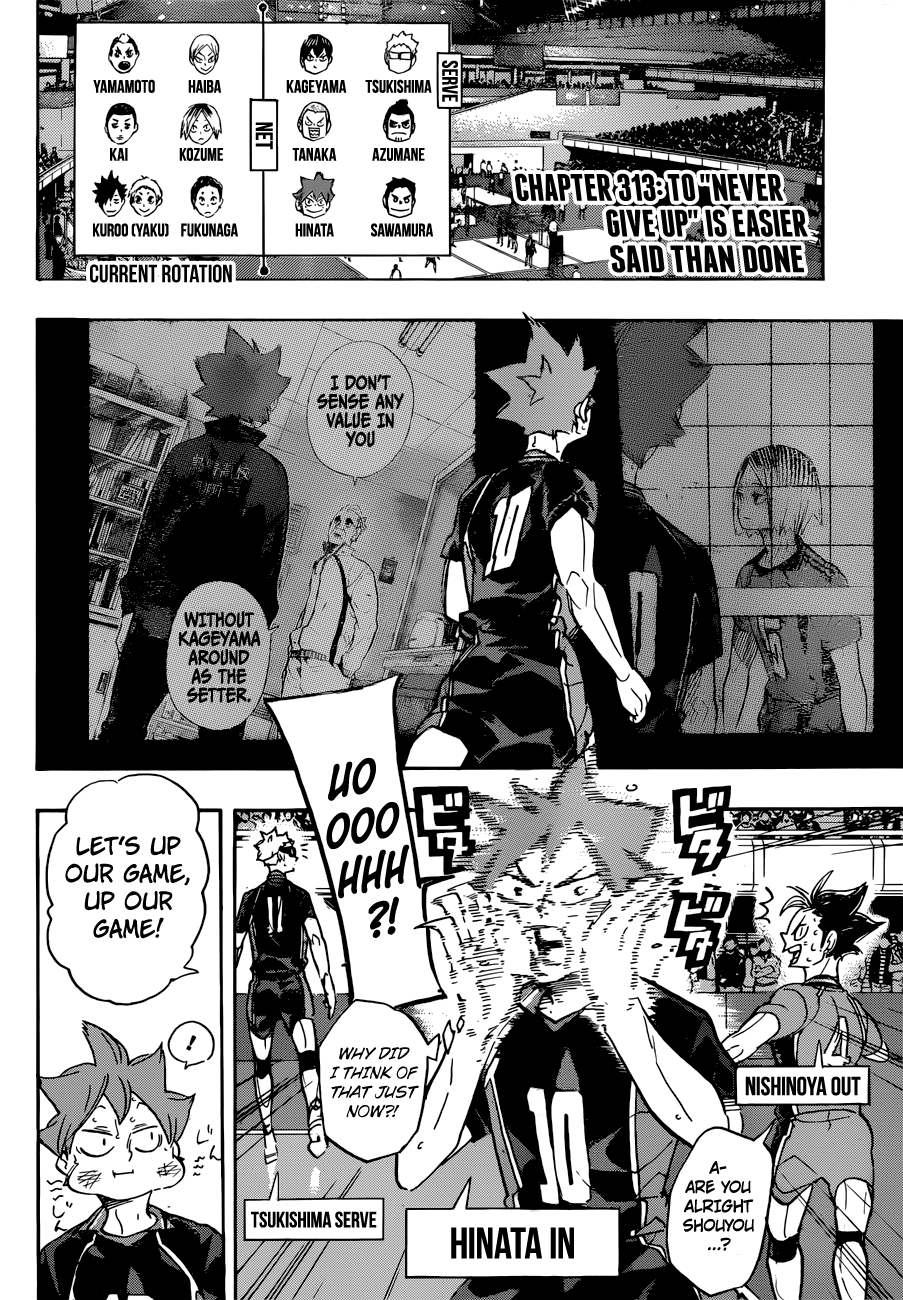 Haikyuu!! chapter 313 page 4