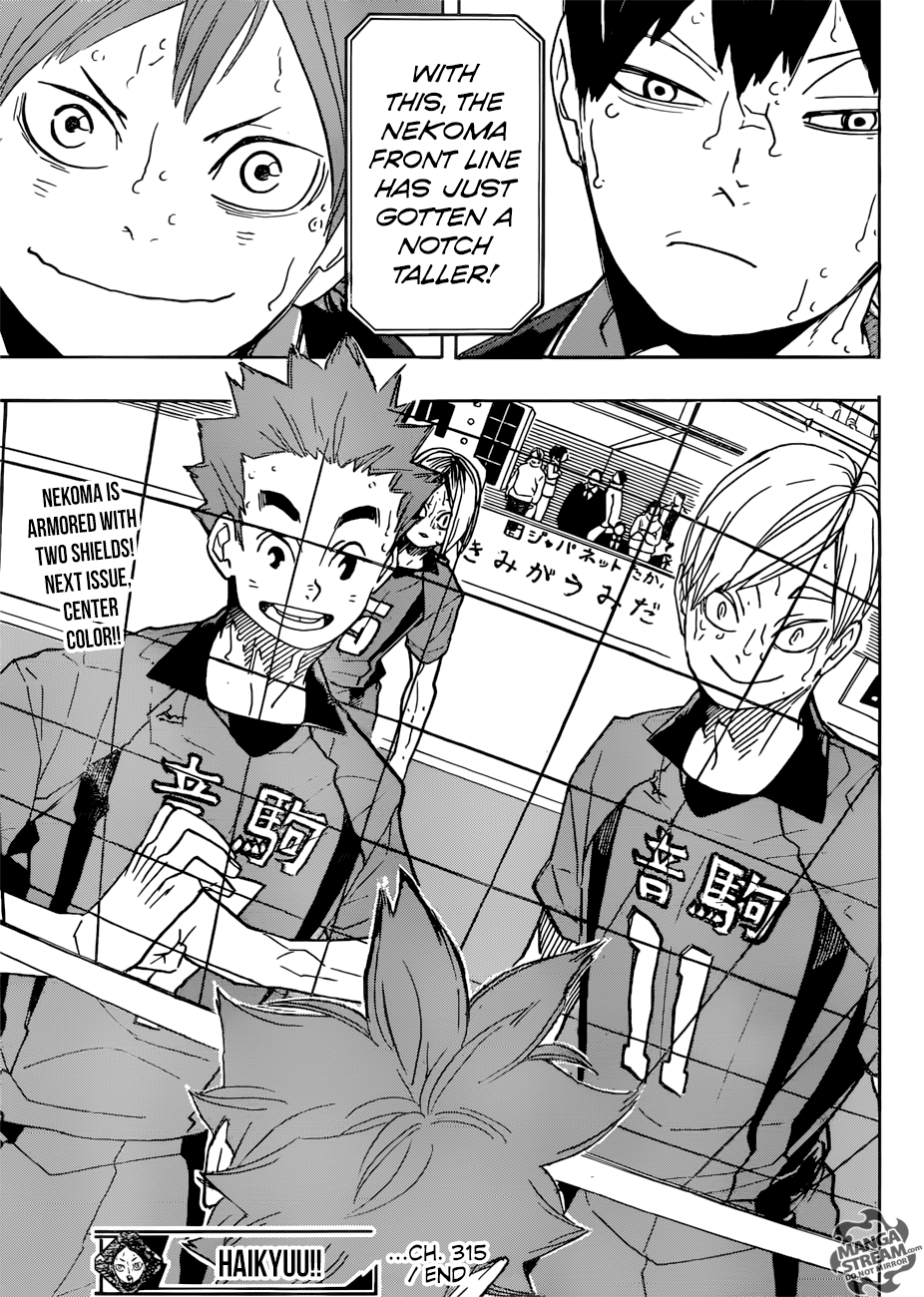 Haikyuu!! chapter 315 page 18