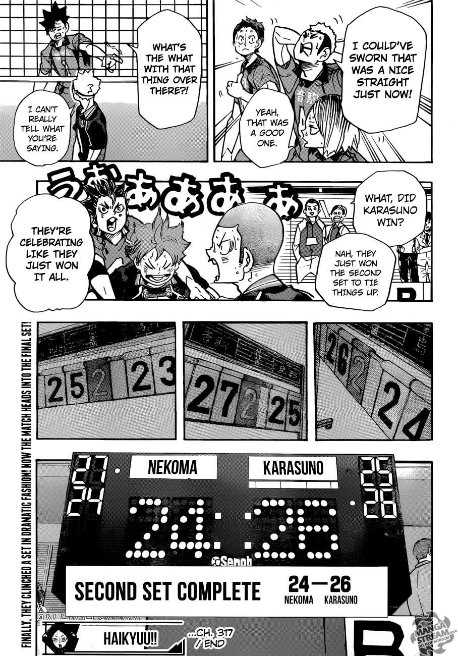 Haikyuu!! chapter 317 page 18