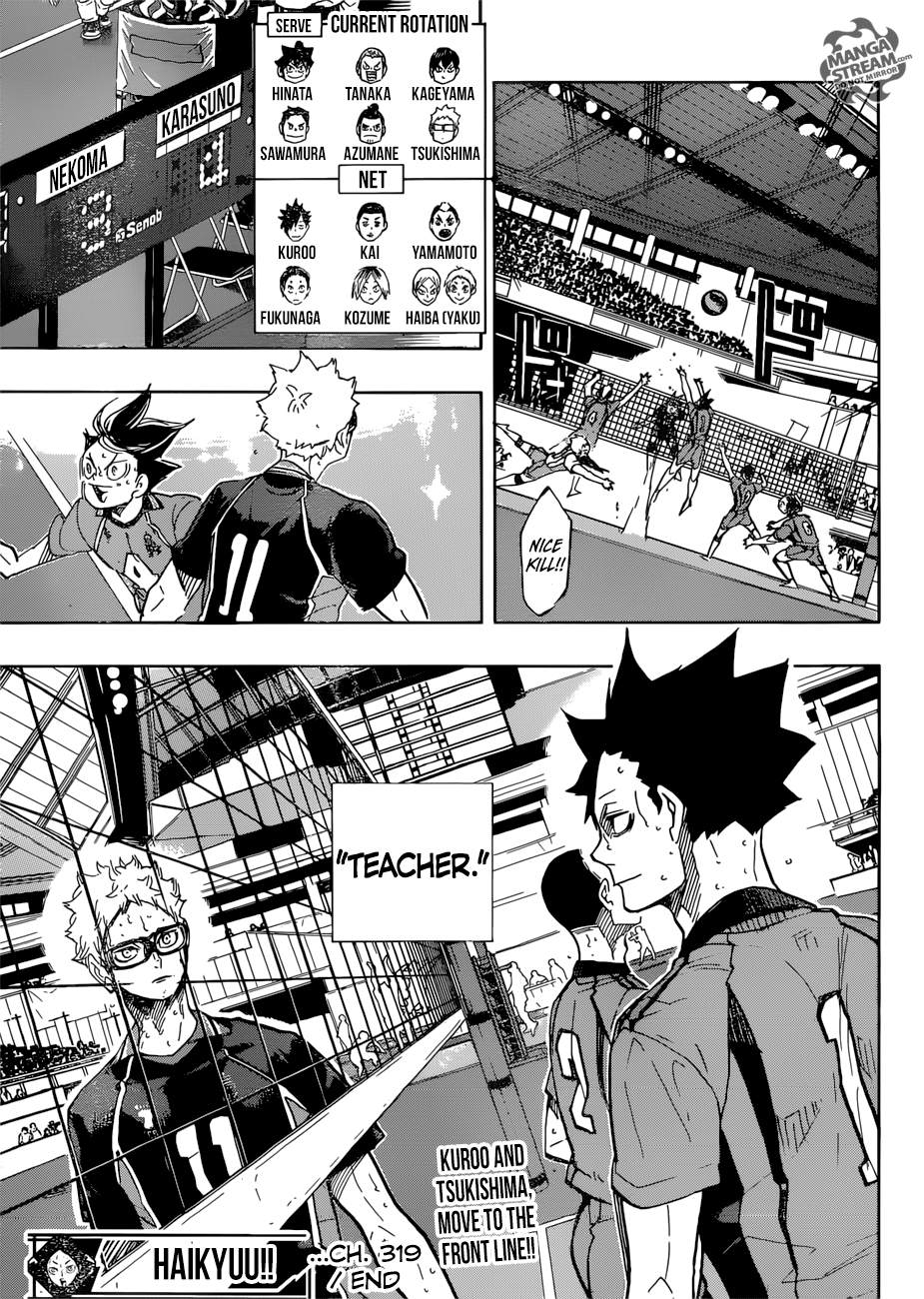 Haikyuu!! chapter 319 page 18