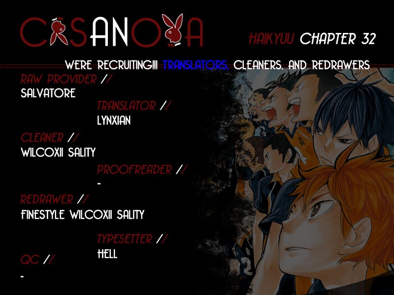 Haikyuu!! chapter 32 page 1