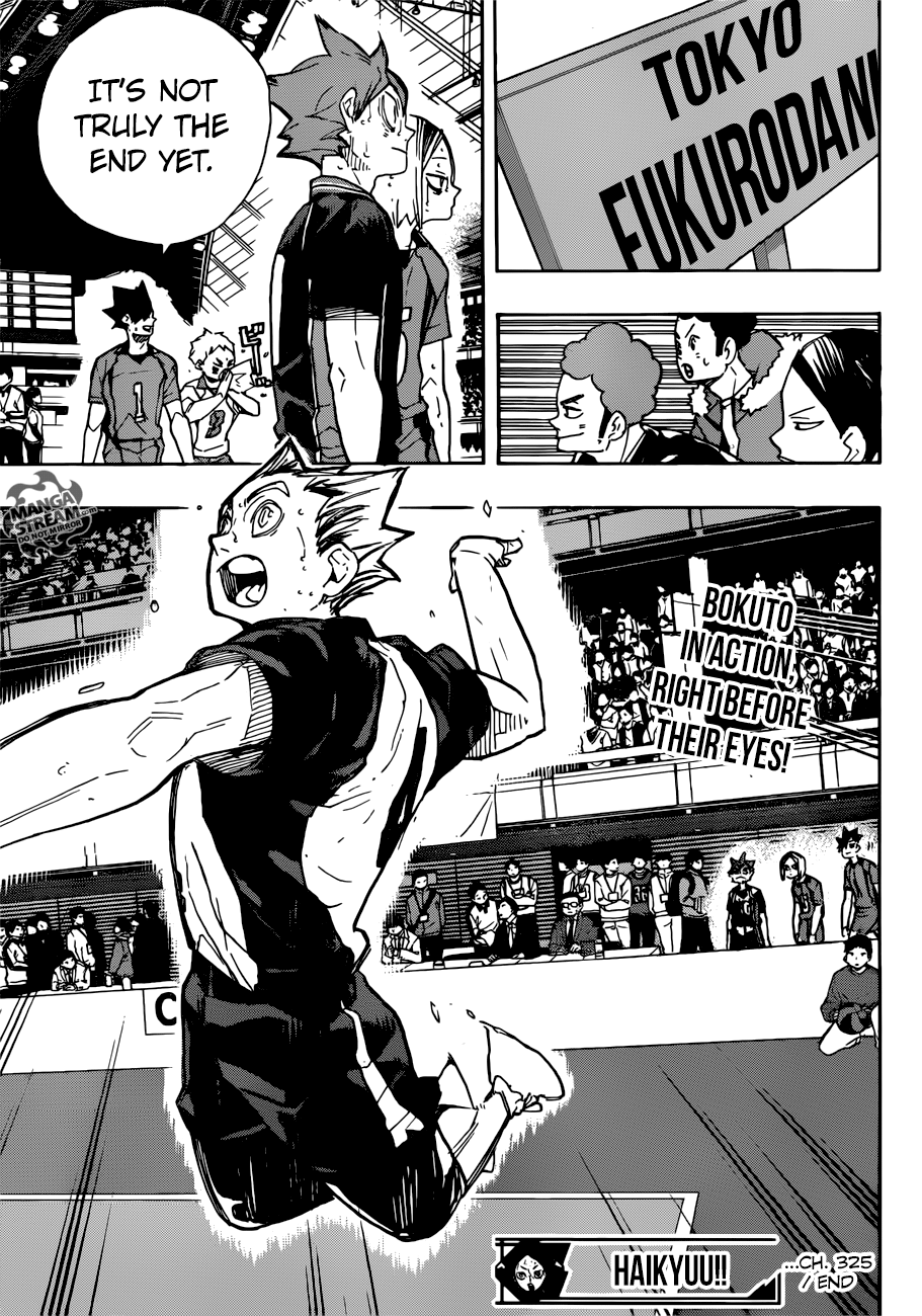 Haikyuu!! chapter 325 page 19