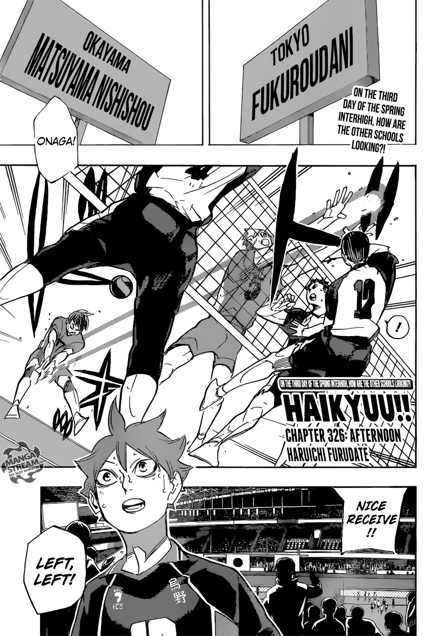 Haikyuu!! chapter 326 page 1