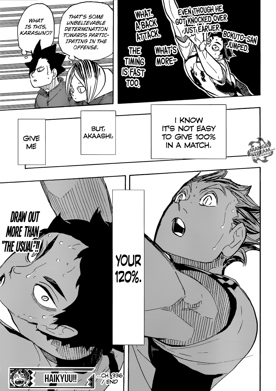 Haikyuu!! chapter 336 page 17