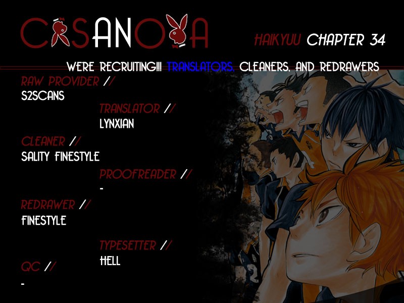 Haikyuu!! chapter 34 page 1