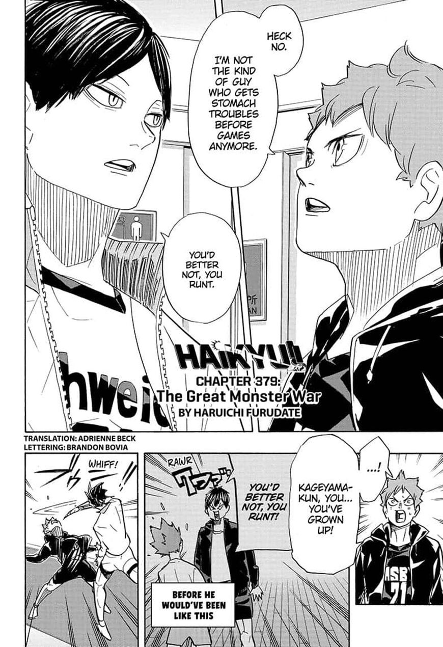 Haikyuu!! chapter 379 page 2