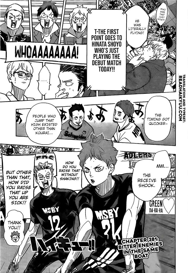 Haikyuu!! chapter 381 page 1