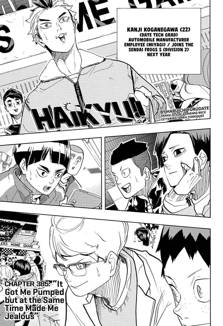 Haikyuu!! chapter 385 page 1