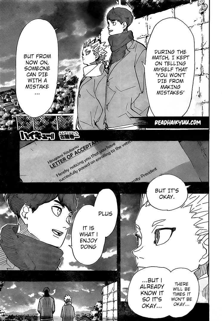 Haikyuu!! chapter 393 page 1