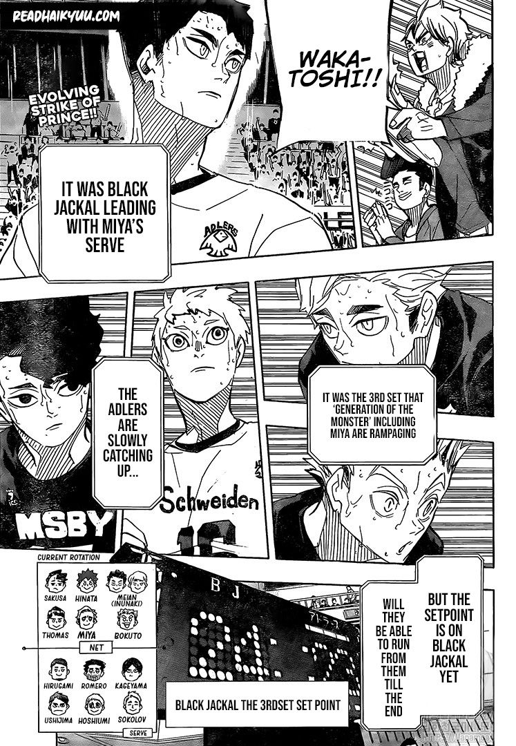 Haikyuu!! chapter 396 page 3
